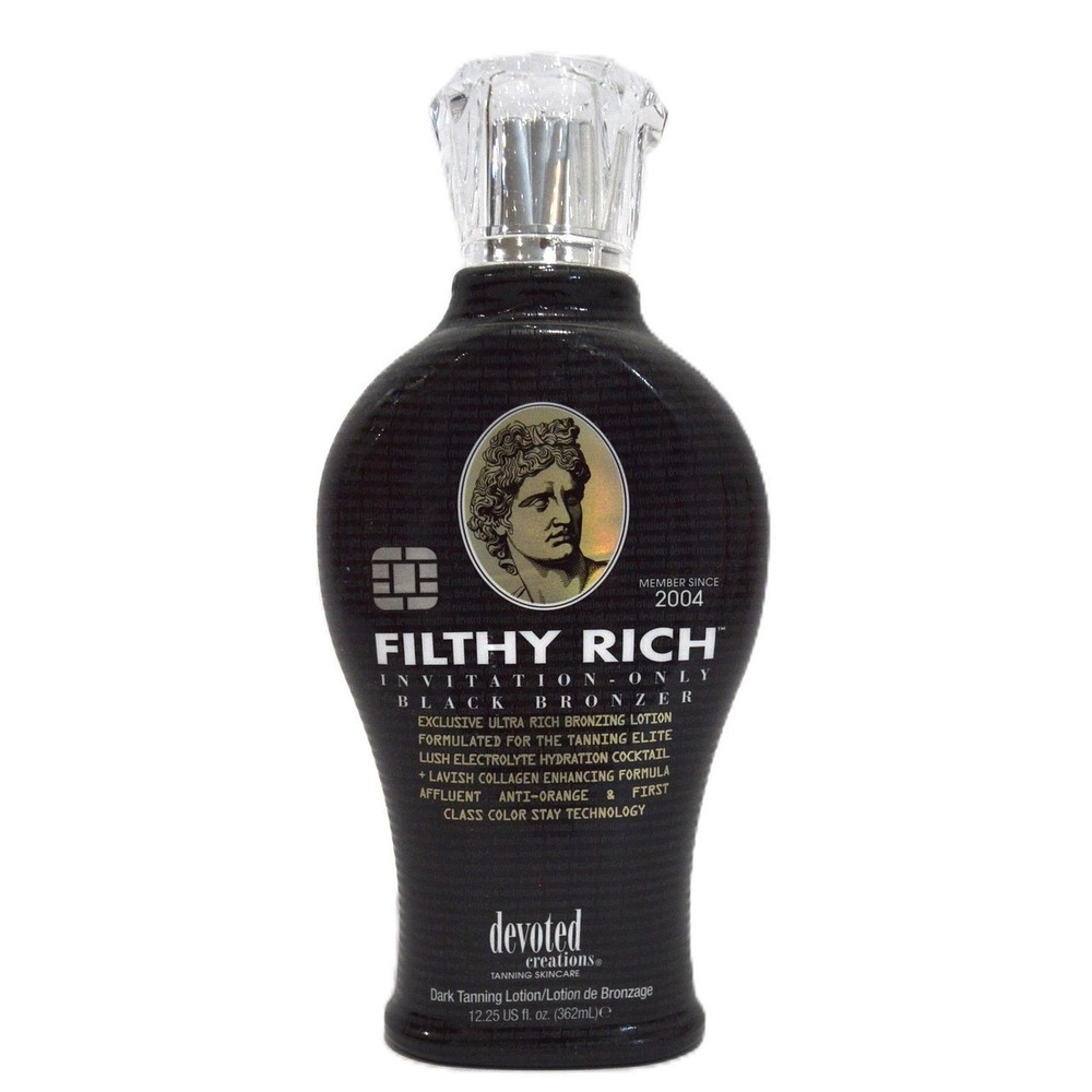 Devoted Creations Filthy Rich Black Bronzer Tanning Lotion Exclusive 12.25 oz